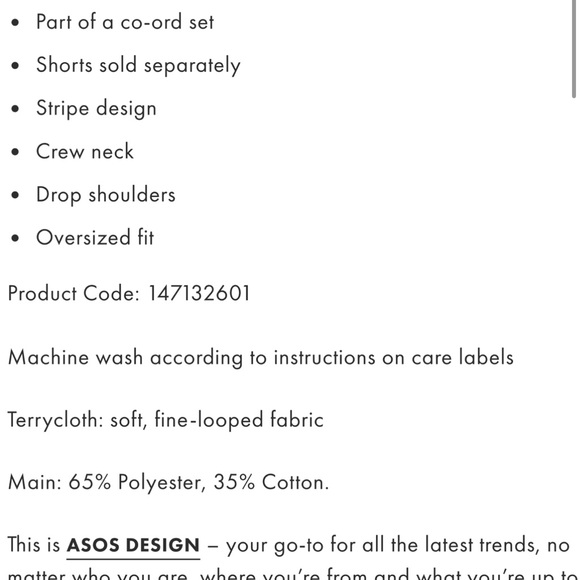 ASOS DESIGN oversized t-shirt/shorts set in chocolate stripe - Picture 3 of 6